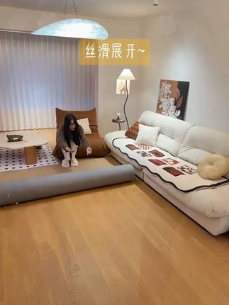 2024 新款客厅地毯!轻奢高级 可擦免洗超方便 #抖音居家 #地毯好物