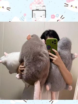 啊啊啊 是谁拥有了超大只花枝鼠 原来是我呀 哈哈哈#花枝鼠玩偶 #花枝鼠 #玩偶 #也太可爱了吧