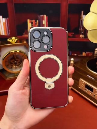 适用苹果17ProMax磁吸支架皮质手机壳iPhone15/14电镀全包防摔壳#适用苹果17ProMax磁吸支架 #皮质手机壳 #电镀全包防摔壳