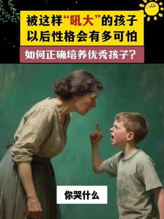 被这样“吼大”的孩子,以后性格会有多可怕#家长必读 #父母课堂 #育儿经验 #可怕的两岁狗都嫌弃的年龄 #育儿