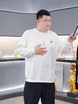 加肥加大秋款大码男士休闲卫衣宽松胖子长袖提花上衣潮PC530413#上衣 #休闲 #卫衣 #宽松 #潮牌