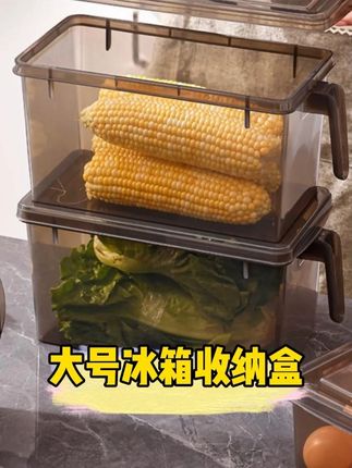 分开放不串味,拿东西一目了然,冰箱瞬间整齐~ #家居好物 #冰箱收纳盒 #保鲜盒