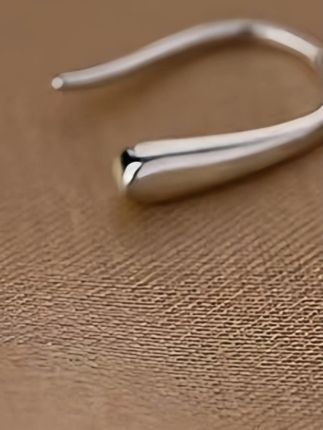 #k总 推荐正品足银耳钉女养耳洞免摘耳饰冷淡风高级感水滴耳环#耳环 #耳钉 #耳饰 #耳饰耳钉
