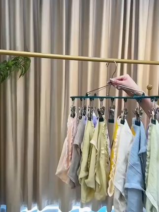 阳台晾袜子神器不锈钢多功能凉衣夹子袜夹挂袜架晒内衣内裤的架子 #晾衣架  #种草好物  #好物推荐分享  #晾衣夹子  #晾衣夹子推荐
