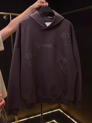 显白气质卫衣十字刺绣字母连帽 #品质男装 #穿出高级感 #男装潮流猎人