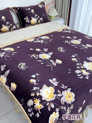 寒冷的冬天,一套好的床品可以给你带来从头到脚的温暖#牛奶绒四件套 #家纺床上用品  #保暖  #冬季必备