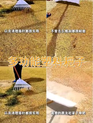 多功能塑料耙子 粮食晾晒 除雪小能手 农忙好帮手 生活必备神器 #三农 #农民好帮手 #耙子 #农业工具