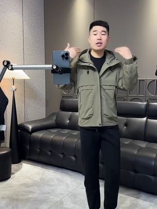 #外套 #外套穿搭 #外套分享 #百搭外套 #外套推荐 男美式常规款防风连帽夹克秋季新款加厚运动外套百搭夹克6302