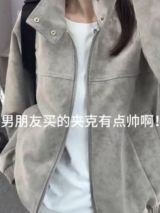 外套男士宽松高级感棒球服夹克#穿搭