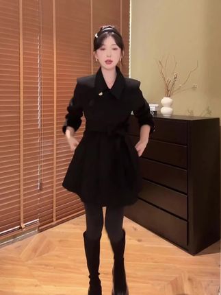 10月21日 (1) #毛呢大衣搭配 #显瘦穿搭 #保暖显瘦 #秋冬新款 #时尚百万新星计划