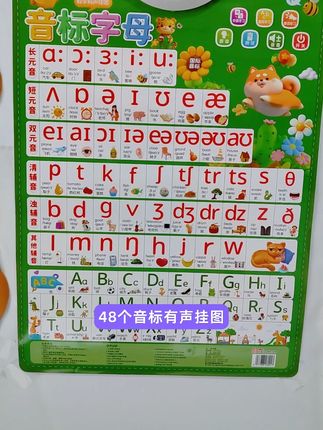 48个音标有声挂图 点读发声 #48个国际音标 #48个音标发音完整版 #音标学习 #有声挂图 #点读挂图