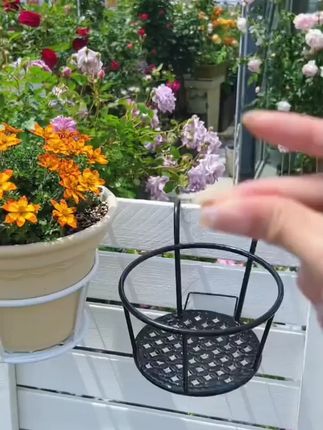 铁艺优选花架栏杆花架护栏挂式花盆架悬挂吊篮架摆放阳台置物架#花架栏杆 #铁艺优选花架 #花架护栏 #挂式花盆架 #阳台置物架