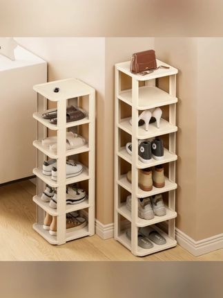 鞋架子简易家用门口收纳神器新款放鞋柜室内多层省空间小窄置物架#鞋架 #室内收纳 #省空间置物架 #简易家具 #门口鞋架