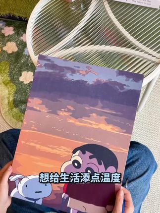 3040数字油画|diy填色涂色解压送人礼物手绘水油彩卧室客 数字油画diy填色涂色#画画 #数字油画 #一起学画画 #想画就画 #每日一画