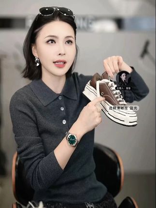溶溶 RONGRONG 牛皮简约休闲经典学院风系带厚底鞋#好鞋推荐 #百搭鞋子 #女鞋 #增高鞋 #溶溶rongrong