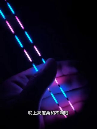 柔光紫蓝尾夜光漂,夏季夜钓必备,光线柔和不刺眼,今天拍下再送10粒电池!