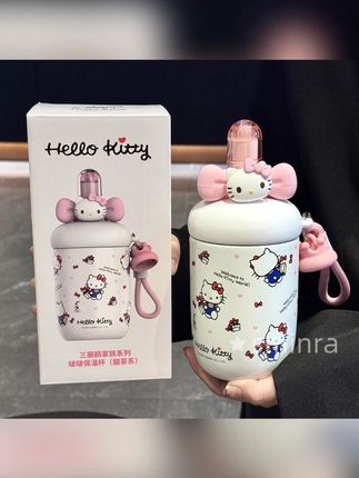 三丽鸥保温杯HelloKitty正版2025新款户外冰霸车载吸管杯生日礼物