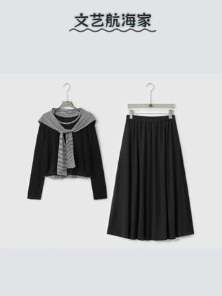 不要拒绝不同风格的衣服,不试试怎么知道自己有多美 #老杨的私服 ME【文艺航海家(含披肩)】都市文艺知性百搭时尚休闲套装#谁穿谁好看#显瘦穿搭#时尚穿搭#时髦精