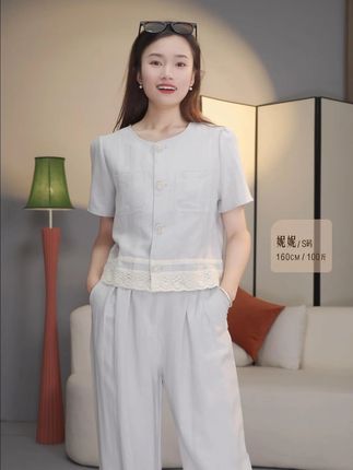 设计款气质休闲时尚减龄套装#夏季新款 #面料舒适透气