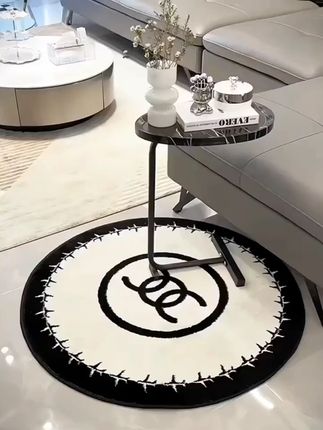 网红衣帽间地毯床边毯卧室法式奶油轻奢镜前毯简约圆地毯地垫圆形#网红地毯 #法式奶油风 #圆形地垫 #卧室地毯 #衣帽间地毯