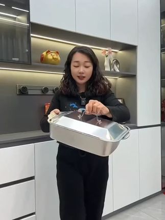 太方便了!喜欢在家做烤鱼的,一定要试试这个烤鱼盘,方便好用又好清洗!