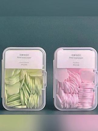 一次性香皂片肥皂纸便携式泡沫洗手片儿童户外旅行随身携带 #一次性肥皂片 #香皂 #花瓣肥皂片 #香皂片 #花瓣香皂片