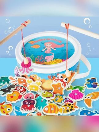 孩子礼物选这个!巧乐鹿木制垂钓玩具,小朋友钓鱼超有趣,婴幼儿 #儿童玩具 #益智玩具 #小朋友的世界 #钓鱼玩具 #室内儿童乐园