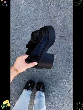 #乐福鞋#小皮鞋#厚底松糕鞋#厚底乐福鞋#小个子穿搭