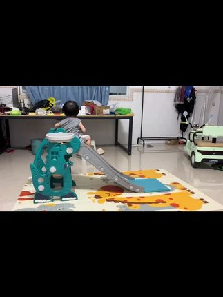 多功能儿童室内可折叠滑滑梯 家庭0-2岁宝宝幼儿园小孩游乐园#儿童滑滑梯 #多功能玩具 #可折叠滑梯 #室内游乐园 #宝宝玩具