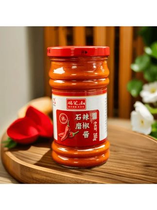 石磨辣椒酱安徽和县鸡笼山辣椒酱大椒酱蘸包子拌面调味#辣椒酱 #吃货必备 #舌尖上的美食 #美食天天有想吃跟我走 #美味佳肴等你来