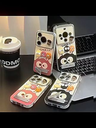 情侣煤球适用苹果16promax手机壳iphone14/13女12华为mate60新款pura80/70软iQOO13小米15男nova14支架k80/70 #数码 #数码科技 #数码推荐