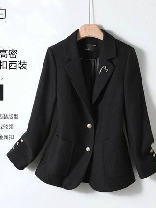 亦白【逐本】2025秋季新款女装气质上衣两粒扣收腰显瘦韩版西装外套#品质女装 #通勤搭配 #tommy温柔力新款
