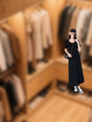温婉大方衣服时尚宽松休闲慵懒风显瘦长款a字小黑裙外出洋气裙子 #显瘦连衣裙 #夏季穿搭 #强烈推荐 #气质穿搭 #日常穿搭
