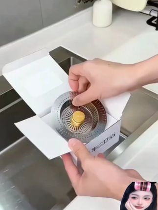 九牧王厨房不锈钢水槽过滤网弹跳芯洗菜碗盆防臭漏水塞防堵下水器
