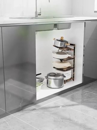 帅仕锅具收纳架厨房多功能橱柜内分层置物架家用多层下水槽锅架子#厨房收纳 #锅具收纳架 #多层置物架 #家居好物 #帅仕收纳