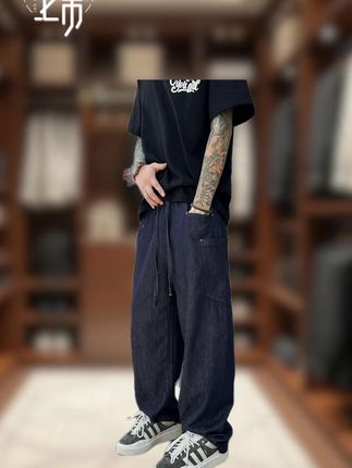 #休闲裤#牛仔裤 #夏季穿搭#弯刀裤 #夏季休闲裤