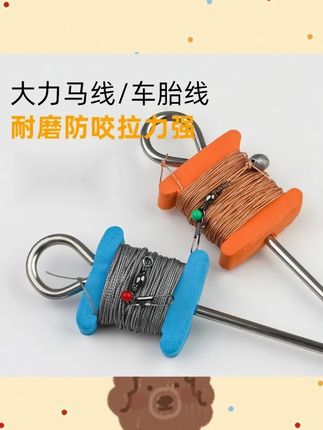 新型甲鱼钩地插线组套装老鳖双针钩钓鲶鱼黑鱼防脱钩钓具渔具神器#甲鱼钩线组 #防脱钩钓具 #钓鲶鱼黑鱼 #钓鱼神器 #甲鱼钓具