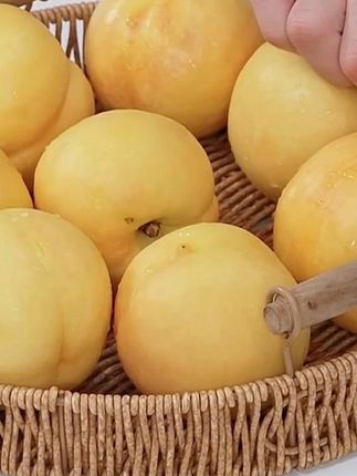 桃子新鲜水果脆黄桃 #黄桃 #桃子 #桃