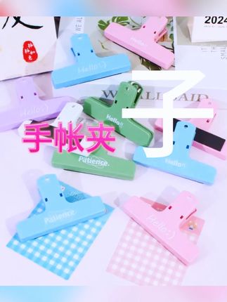 磁吸手帐夹子文具高颜值强力办公用品文件票据燕尾文件彩色长尾夹  #文具用品  #创意夹子  #学习用品  #手帐工具  #文具安利