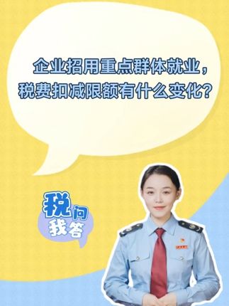 企业招用重点群体就业，税费扣减限额有什么变化？#税务