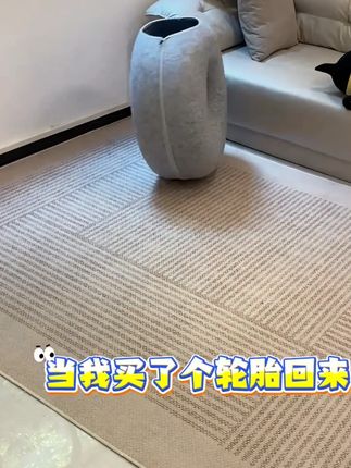 猫咪的甜甜圈梦中情房,四季通用毛毡圆窝,让爱与温馨相伴 #宠物舒适 #猫咪甜甜圈 #吸盘收纳 #吸盘置物架 #水槽收纳
