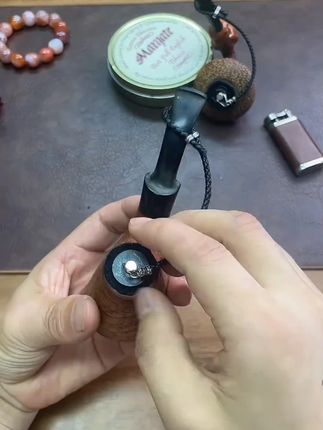 烟斗帽手工牛皮烟斗盖便携烟斗塞不掉灰烟斗专用配件工具男士烟具 #手工牛皮 #烟斗帽 #男士烟具 #专用配件 #便携烟斗