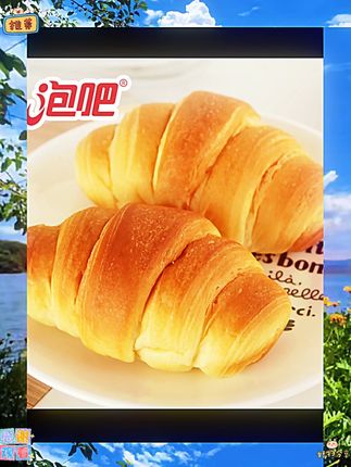 奶香松软 泡吧牛奶面包整箱800g 营养早餐食品零食牛角包 新包装 #小吃 #零食小吃