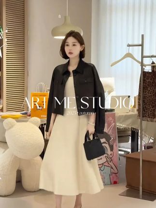 【琎口羊皮】经典一代方程式高级黑轻奢定制款百搭皮衣外套 #皮衣 #轻奢穿搭 #外套穿搭 #秋冬穿搭 #气质穿搭