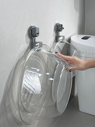 吸盘脸盆挂钩置物架免打孔卫生间盆子收纳架洗澡浴盆浴室厕所壁挂 #脸盆架 #脸盆挂钩 #脸盆置物架 #卫生间好物 #收纳整理