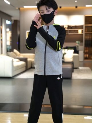 不用羡慕别人,这么帅气的运动套装你也可以拥有一套#秋季运动套装#男童秋季穿搭#男童秋季套装#男童套装