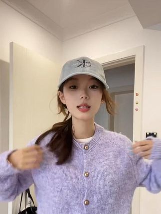 韩系外穿洋气长袖毛衣女2025秋季新款慵懒风短款宽松针织开衫上衣#女装 #小个子显高显瘦穿搭 #小个子穿搭 #上衣女 #韩系外穿洋气