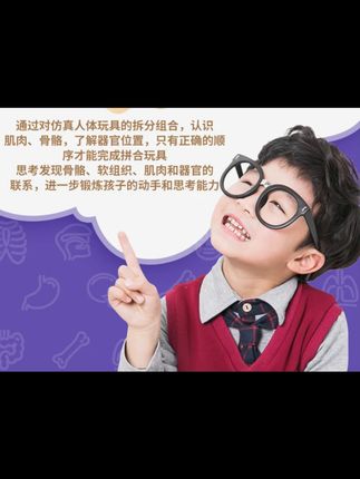 #益智玩具 小朋友自己#DIY#人体模型玩具 让孩子认识自己的身体~学会好好爱惜身体,满足孩子好奇心#手工diy