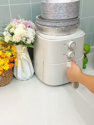 如果你有空气炸锅,这个用完不用刷锅的锡纸盘你一定用得上 #空气炸锅 #空气炸锅美食 #空气炸锅锡纸盘