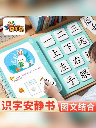 抢】幼儿识字早教安静书3-6岁识字认字神器手工书启蒙早教益智玩具#幼儿识字书 #早教安静书 #识字玩具 #36岁早教 #益智手工书